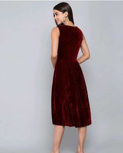 Beautiful Trendy Style Dress Velvet