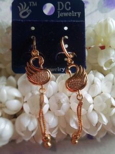 Swan Drop Earrings