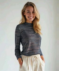 Shimmering High Neck Top  🌻