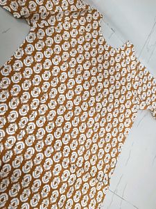 Boho Print Brown Dress(Used)