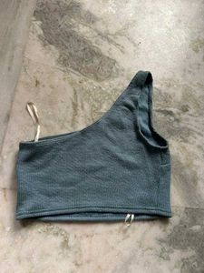 One Shoulder Crop Top
