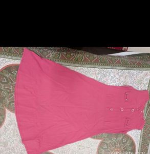 Pink Dress For Casual Woth Jacket