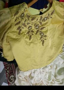 Embroidered Yellow Suit