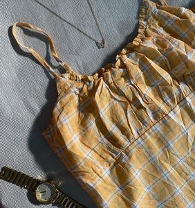 Orange Pinteresty Cotton Dress