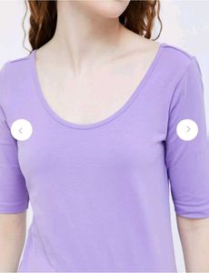 Round Nack Cotton Top 👕