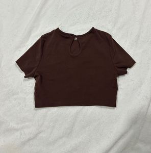 Brown Cropped Tee