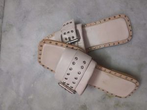 Roadster Black Studded Slides