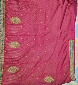 Elegant Mauve Georgette Saree with blouse