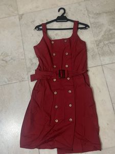Mehroon Red Dress