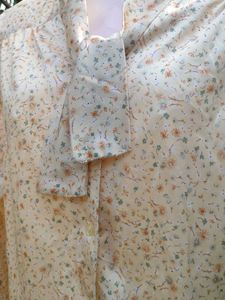 Vintage Floral Blouse