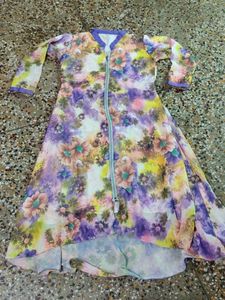 Floral Print Asymmetrical Dress