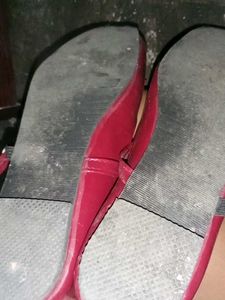 Cherry Red Marry Jane Flats