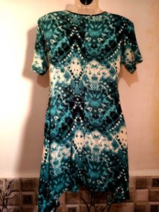 🎁Buy 2, Get 2 Free🎁Teal Patterned Dress