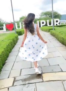 Printed Fit &amp; Flare Midi Dress