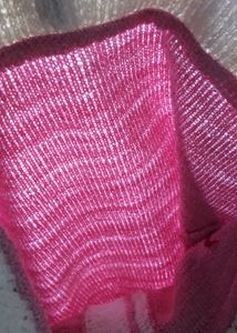 Pink - White Sweater For 8 to 12 year Girls