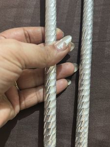 Navratri Silver Metal Dandiya Sticks For Kids