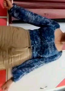 Blue Printed Top