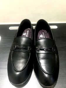 Classic Black Leather Loafers