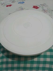 Revolving Cake 🎂 deco.Tray,+4 Pieces Icing Spetula White, Diameter 11",Ek Baar Use , very Useful Thing