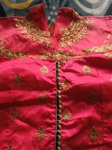 Blue And Magenta Colour Lehenga Choli