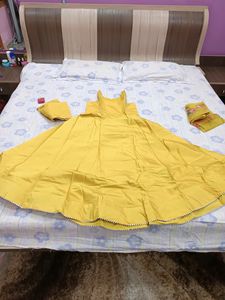 Ethnic frock Suit for Sale With Dupatta And Salwar