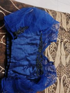 Royal Blue Designer Saree