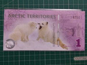 Arctic 1 Polar Dollar UNC Beautiful Banknote😍🔥