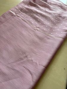 Lavender Silk Saree with Delicate Embroidery