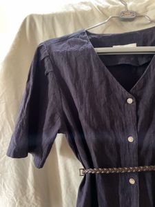 Buttons Midi Dress