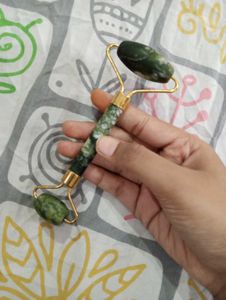 Combo Of Gua Sha Jade Roller And Two Face Massager