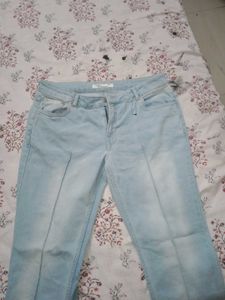 Light Wash Flared Jeans