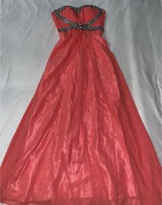 Peach Embellished Gown