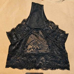 Elegant Black Floral Bra &amp; Panty