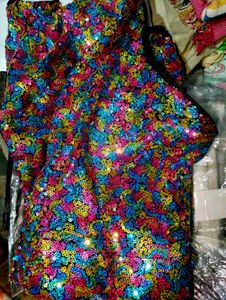 Rainbow Sequin One-Shoulder Bodycon Dress