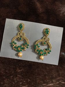 Green Earrings