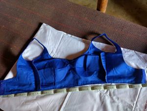 Royal Blue Silk Blouse