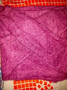 Purple Colour Crop Sweater
