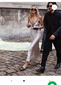 Contrast Stitch Slip Dress