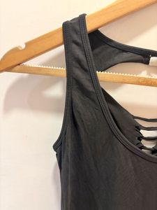 Black Maxi Dress With Strappy Back