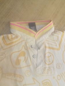 Gold Colour Unisex T-shirt withMustard Color desig