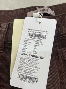 FREAKINS Brown Baggy Jeans