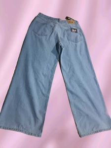 ICE BLUE super Wide Leg Baggy Jeans
