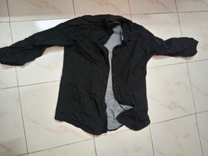 Black Polka Dot Shirt Expandable