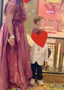 Elegant Mauve Party Gown