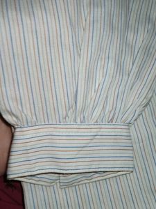 Fitted Striped Button-Down Shirt