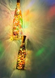 Decorated Glass Bottle