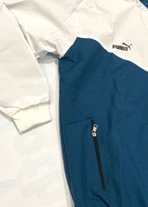 Puma Jacket white &amp; Cyan (Chest 44”, Size XL)