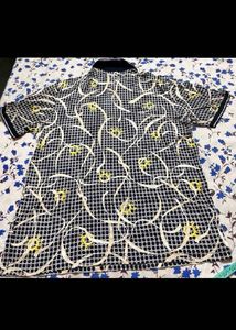 Patterned Polo Shirt