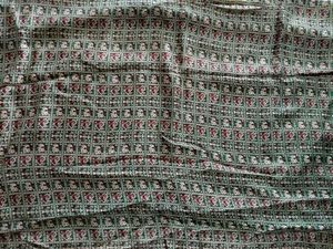 Elegant Beige &amp; Green Silk Saree
