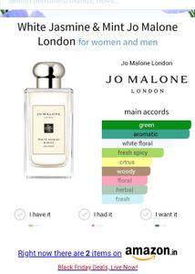 Jo Malone White Jasmine &amp; Mint 🌿